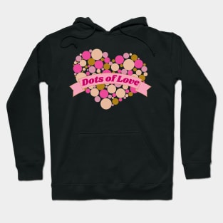 Colorful Dots of Love Heart Hoodie